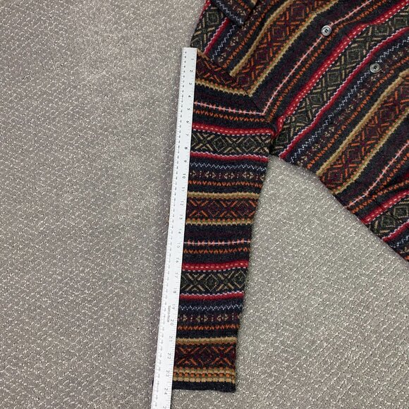 LL Bean Fair Isle Lambswool Cardigan Sweater Jacket Women's Small L.L. Bean WN58 - Picture 11 of 12
